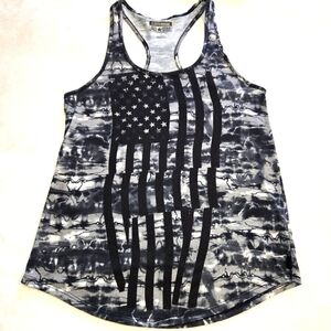 Converse All Star Camo Flag Racetback Tank Top Small